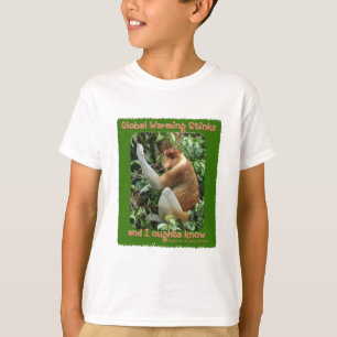 地球温暖化の悪臭のTシャツ Tシャツ
