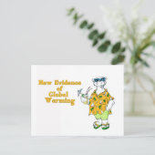 地球温暖化の新たな証拠 ポストカード (スタンド正面)
