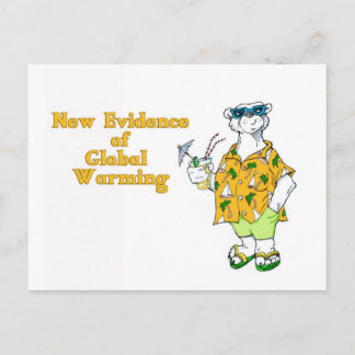 地球温暖化の新たな証拠 ポストカード