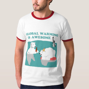 地球温暖化の素晴らしいワイシャツ Tシャツ