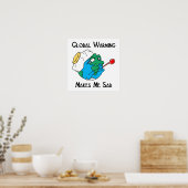 地球温暖化は私を悲しませる ポスター (キッチン)
