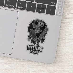 地球温暖化は融解惑星に等しい シール