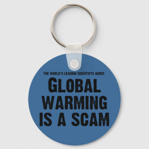 地球温暖化は詐欺である キーホルダー