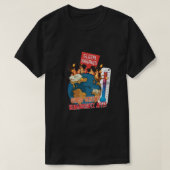 地球温暖化クリマスチュッツ気候変動ギフト Tシャツ (デザイン正面)