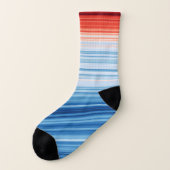 地球温暖化ストライプの気候変動 ソックス (左外側)