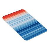 地球温暖化ストライプ気候変動温度 マグネット (右側)