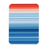 地球温暖化ストライプ気候変動温度 マグネット (縦)