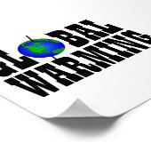 地球温暖化ポスター ポスター (角)