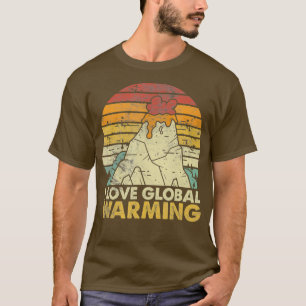 地球温暖化対気候変おもしろい動が好き Tシャツ