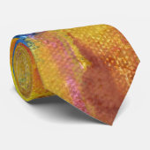 地球温暖化抽象芸術 ネクタイ (ロール)