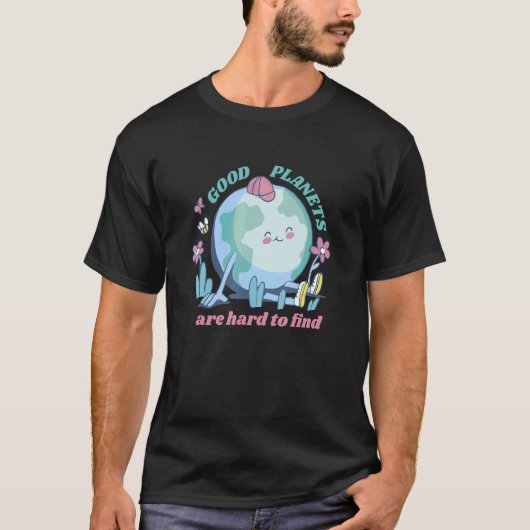 地球温暖化気候変動宣言1 Tシャツ (正面)