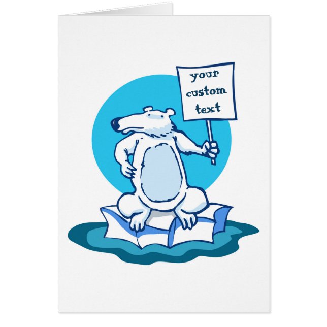 地球温暖化漫画に対する熊の抗議運動 (正面)