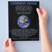地球温暖化8.5インチx 11インチフライヤー チラシ (手)