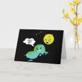 地球温暖化 カード (黄色い花)