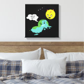 地球温暖化 キャンバスプリント (インサイチュ (寝室))