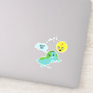 地球温暖化 シール