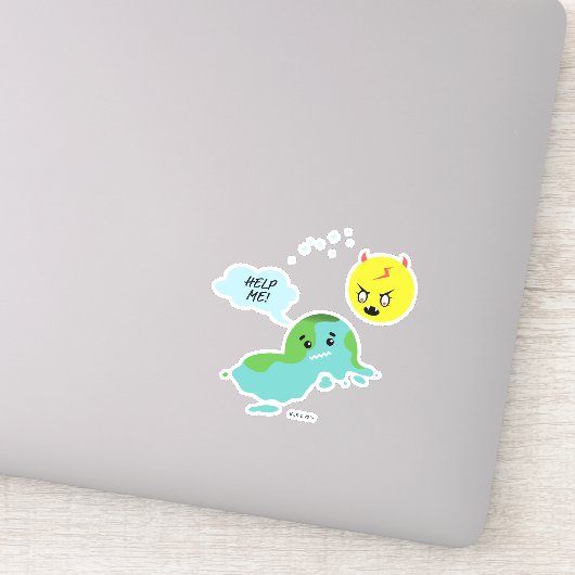 地球温暖化 シール (詳細)