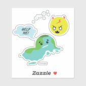 地球温暖化 シール (シート)