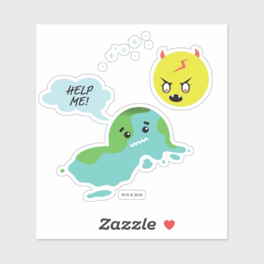 地球温暖化 シール (シート)