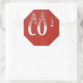 地球温暖化 スクエアシール (バッグ)