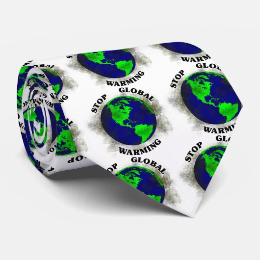 地球温暖化 ネクタイ (ロール)