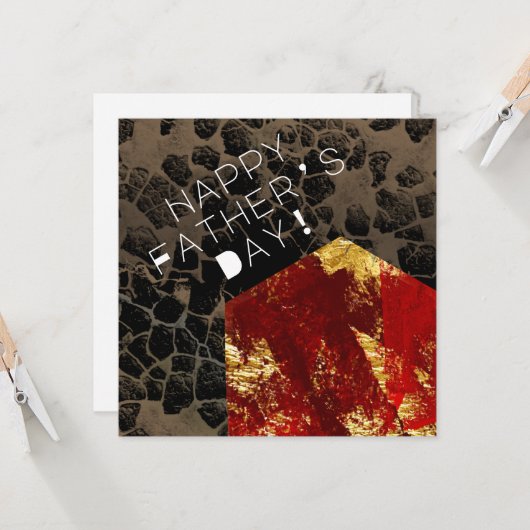 地球温暖化 – バーニングハウス – 父の日 (正面/裏面インサイチュ)