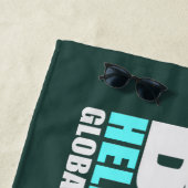 地球温暖化 ビーチタオル (インサイチュ)