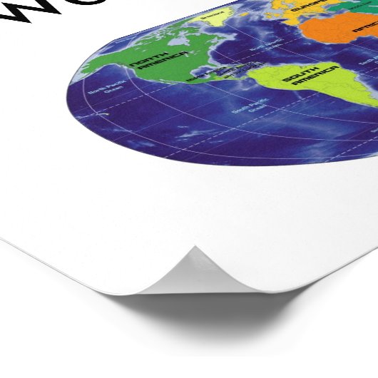 地球温暖化。 ポスター (角)