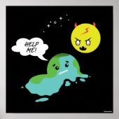 地球温暖化 ポスター (正面)