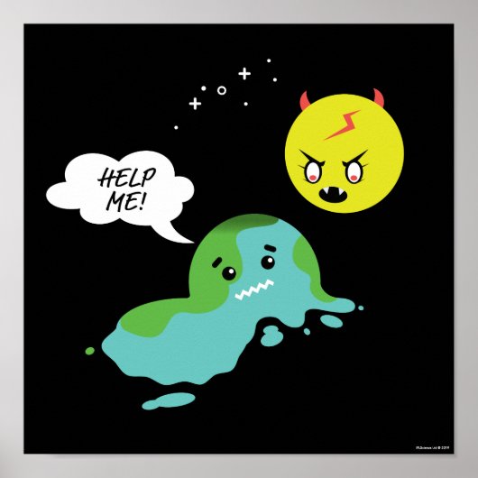 地球温暖化 ポスター (正面)