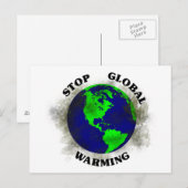 地球温暖化 ポストカード (正面/裏面)