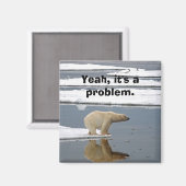 地球温暖化 マグネット (正面/裏面)