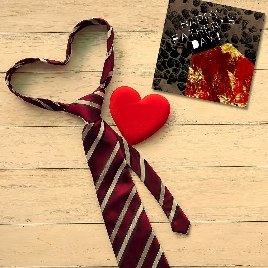 地球温暖化 - 燃える家 - 父の日 カード