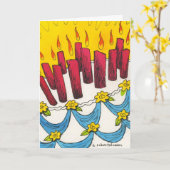 地球温暖化、私のお尻 カード (黄色い花)