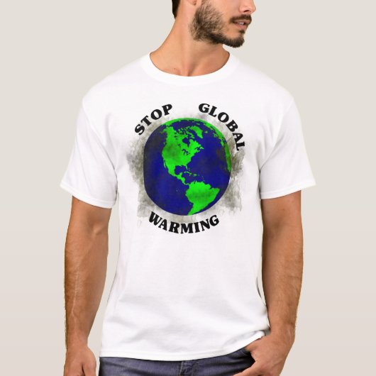 地球温暖化 Tシャツ (正面)