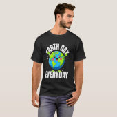 地球無し日々の自然保護で環境を救おう Tシャツ (正面フル)