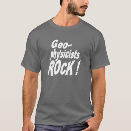地球物理学者の石! Tシャツ (正面)