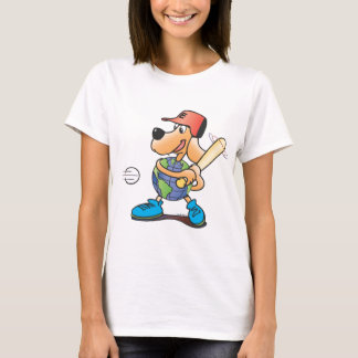 地球犬の野球 Tシャツ