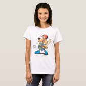 地球犬の野球 Tシャツ (正面フル)
