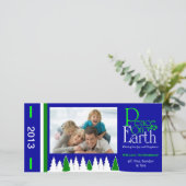 地球王室のな休日のクリスマスの写真カードのM1平和 シーズンカード (スタンド正面)