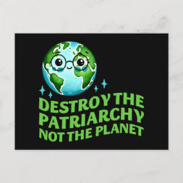 地球環境論者ではなく家父長制を破壊する ポストカード