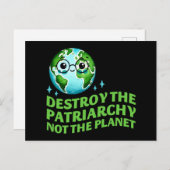 地球環境論者ではなく家父長制を破壊する ポストカード (正面/裏面)
