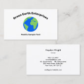 地球環境 名刺 (正面/裏面)