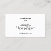 地球環境 名刺 (裏面)