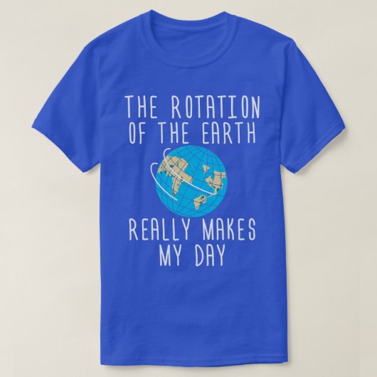 地球科学おもしろい先生 Tシャツ (デザイン正面)