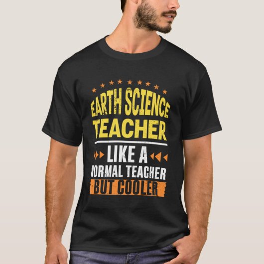 地球科学先生は通常の先生がCo Tシャツ (正面)
