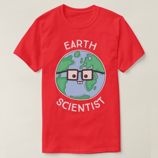 地球科学者 Tシャツ (デザイン正面)