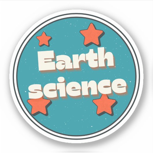 地球科学 シール (正面)