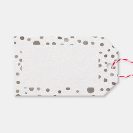 地球紙吹雪水色ドットギフトラベル ギフトタグ