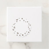 地球紙吹雪水色ドットメッセージカード フェイバータグ (インサイチュ)